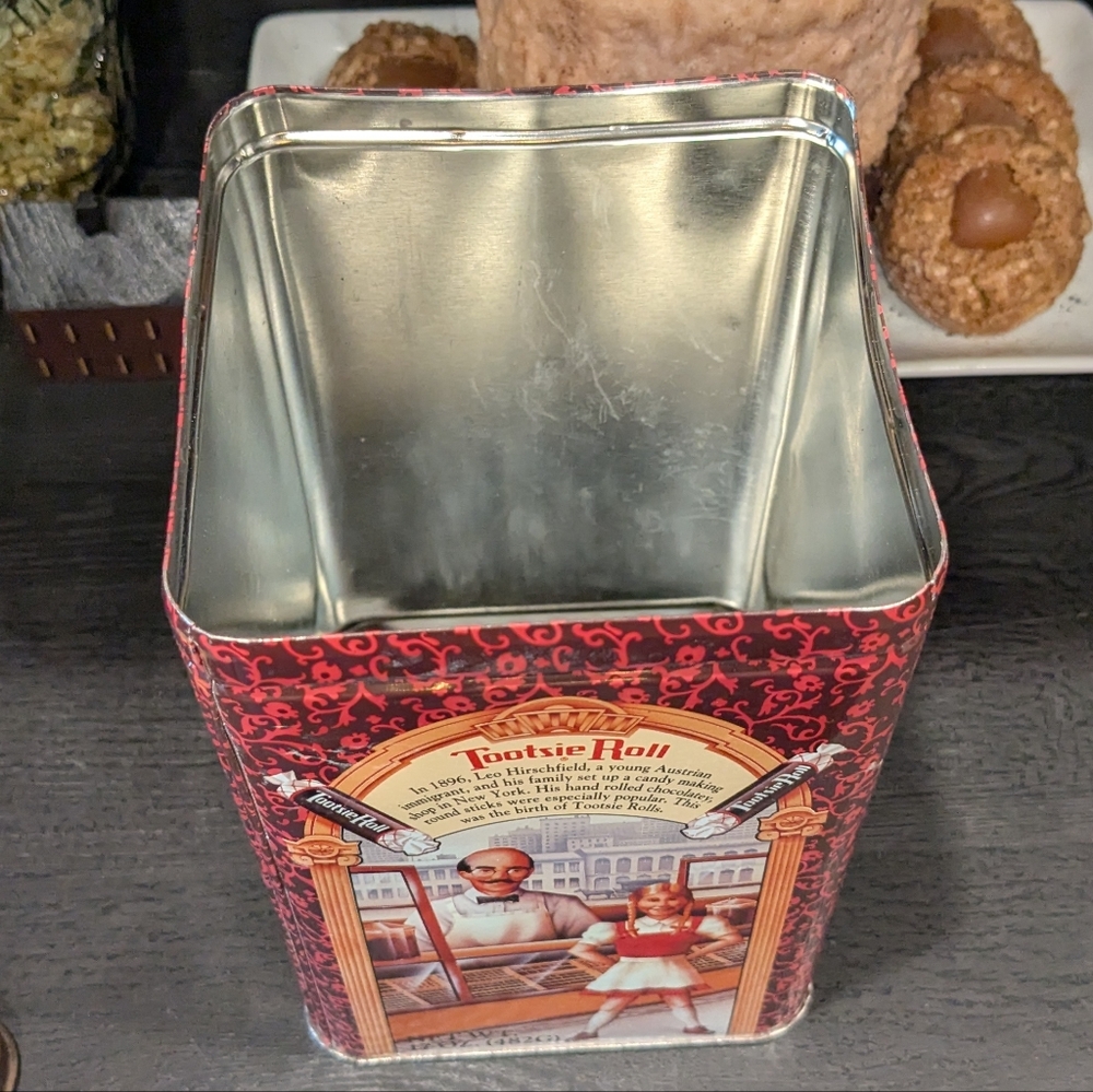 Tootsie Roll Vintage Reproduction Decorative Tin 1992 - Picture 7 of 7